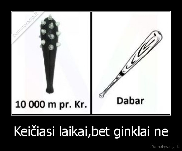 Keičiasi laikai,bet ginklai ne