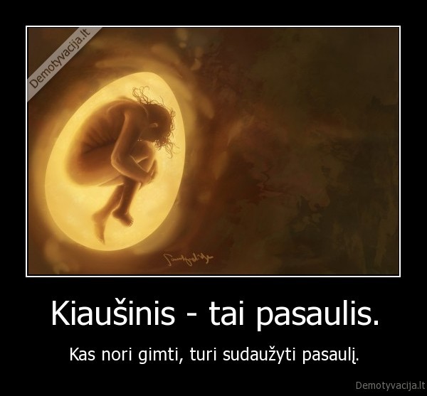 pasaulis, gimimas