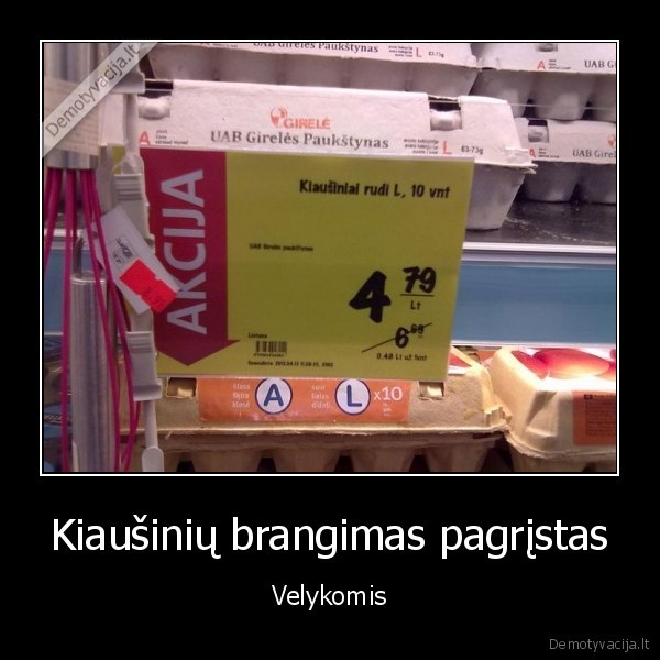 Kiaušinių brangimas pagrįstas