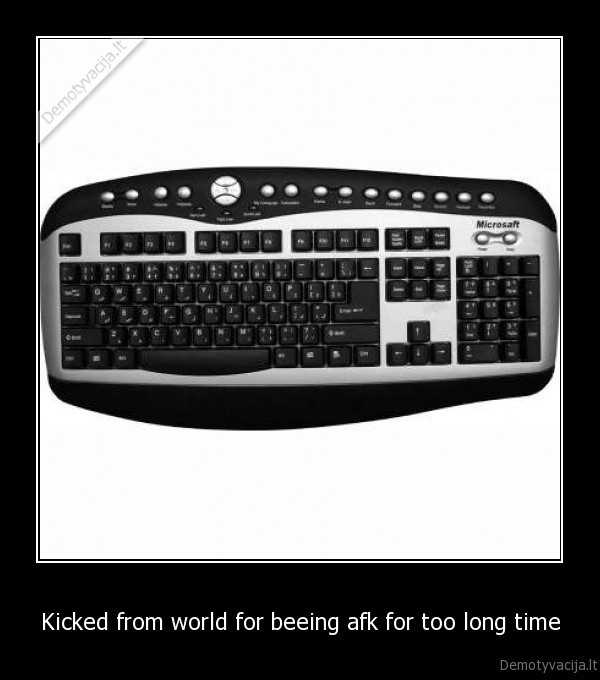 Kicked from world for beeing afk for too long time