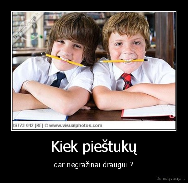 Kiek pieštukų