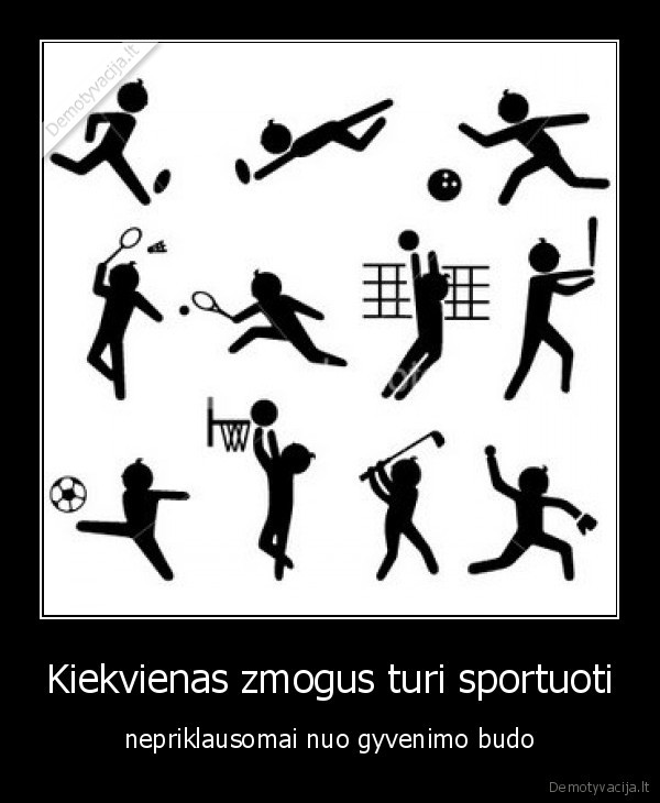 mokslas, netrugdo, sportuoti