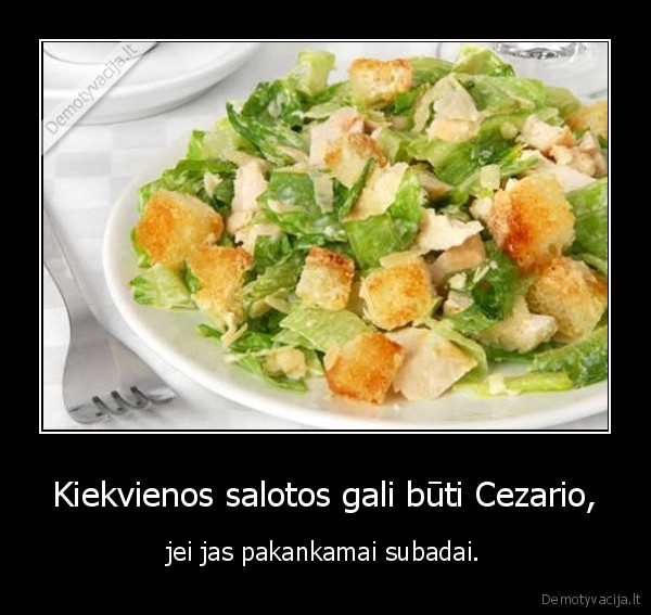 cezario,salotos,badymas,peilis,receptai