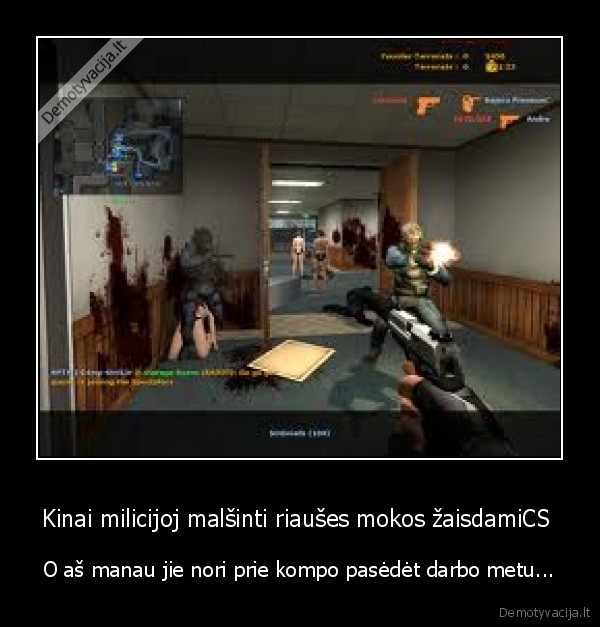 Kinai milicijoj malšinti riaušes mokos žaisdamiCS 