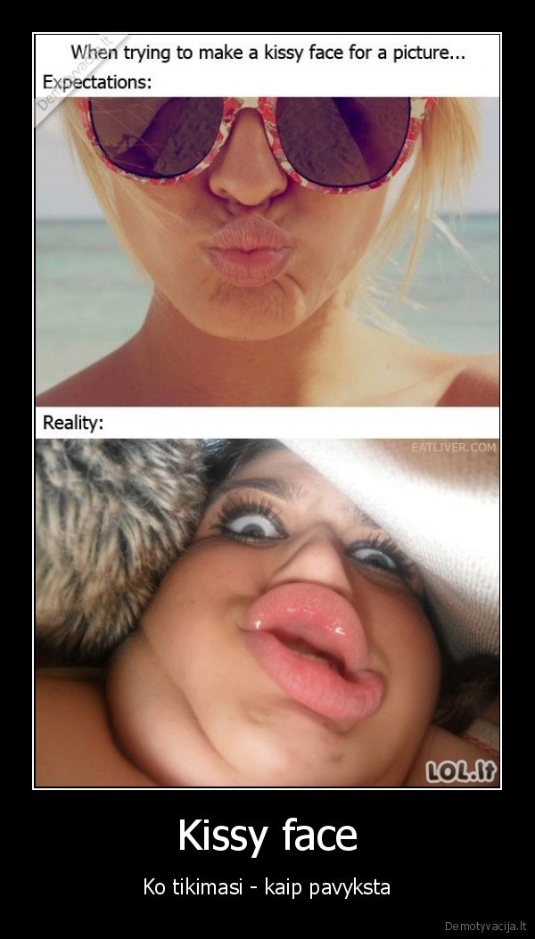Kissy face
