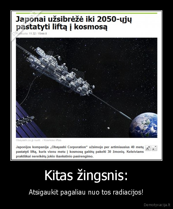 Kitas žingsnis: