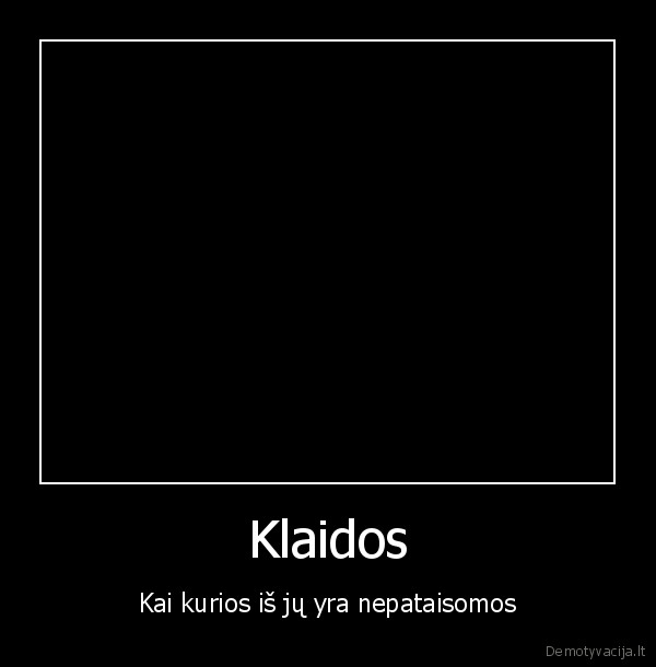 Klaidos