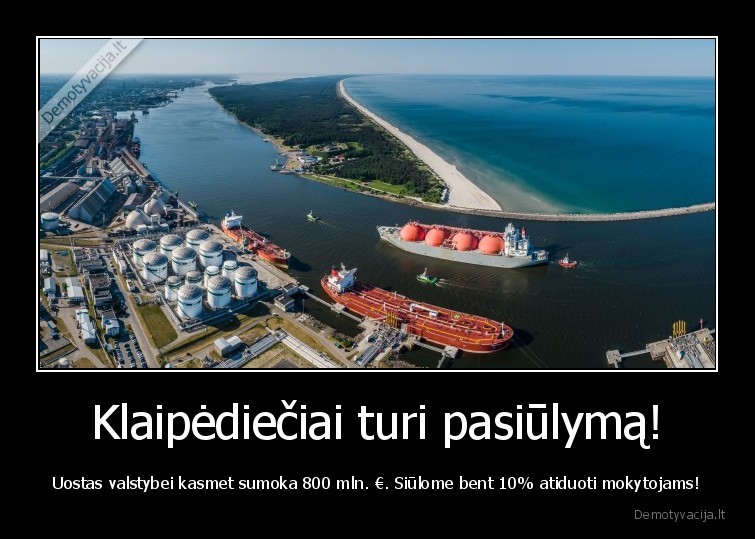 klaipedos, uostas, mokesciai, mokytojai