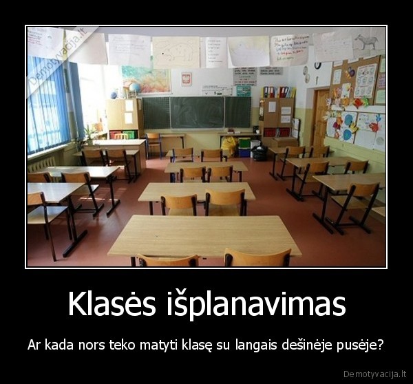 Klasės išplanavimas