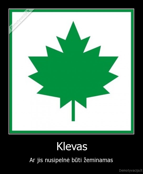 klevas,zmogus,zmogus
