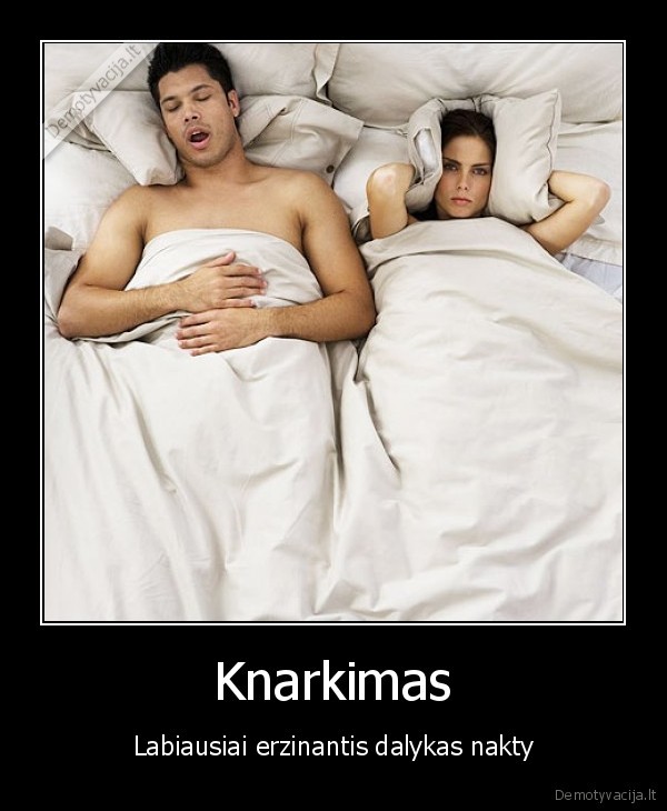 miegas, knarkimas, nemiga