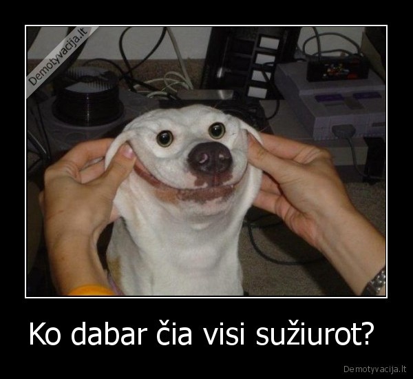 Ko dabar čia visi sužiurot? 