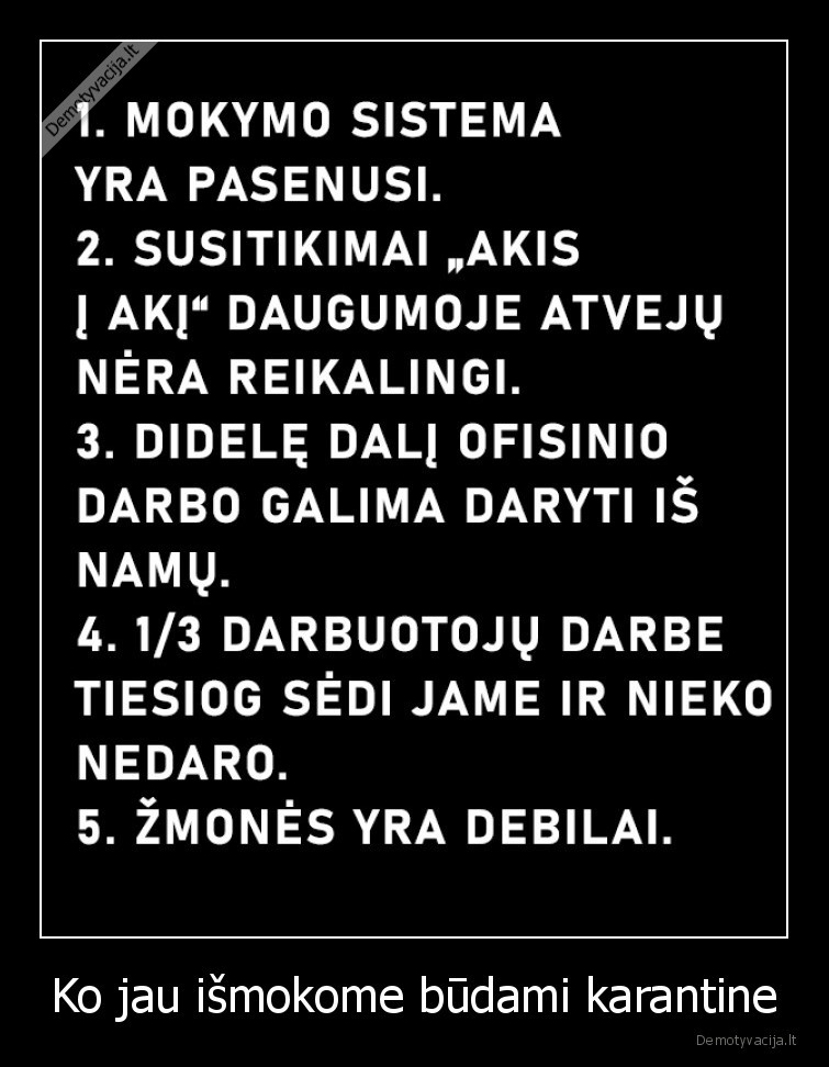 ismokome,karantinas