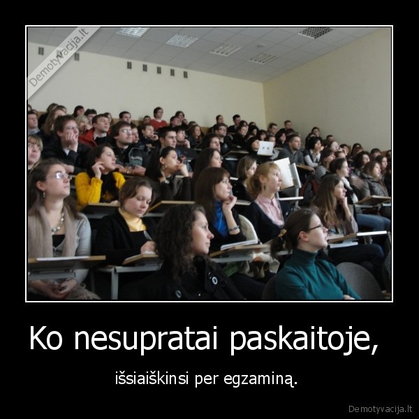 egzaminas,paskaita