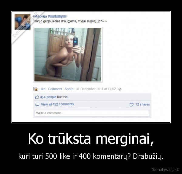 Ko trūksta merginai,