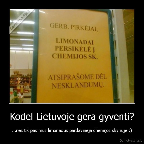 Kodel Lietuvoje gera gyventi?