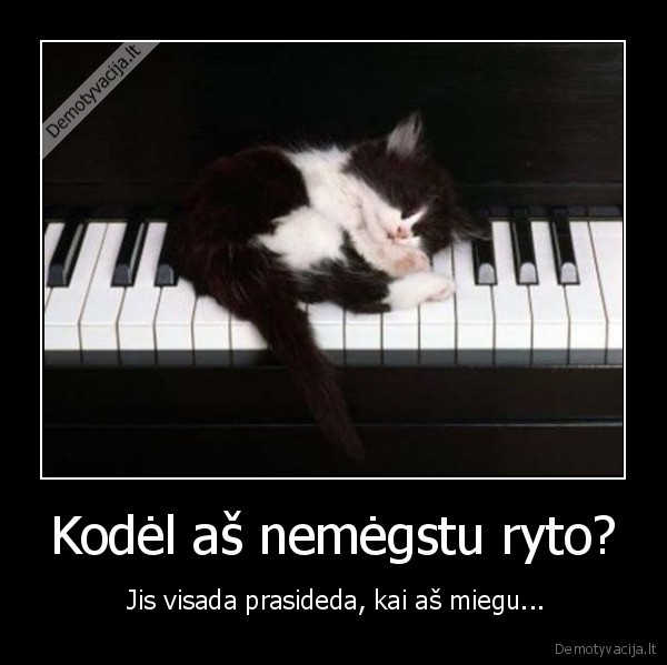 Kodėl aš nemėgstu ryto?