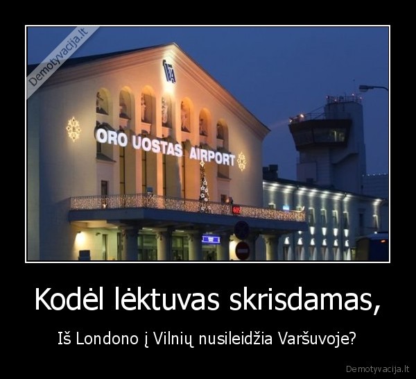 Kodėl lėktuvas skrisdamas,