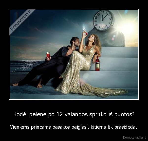 Kodėl pelenė po 12 valandos spruko iš puotos?