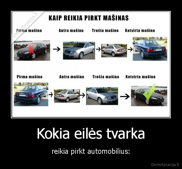 automobliai,prikti,eile