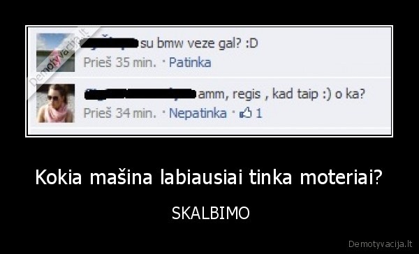 Kokia mašina labiausiai tinka moteriai?