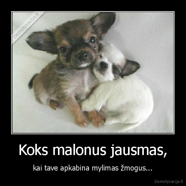 Koks malonus jausmas,