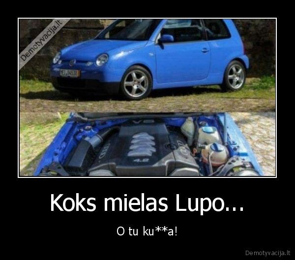 galingas, variklis,volkswagen, lupo
