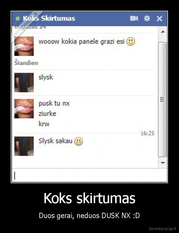 Koks skirtumas