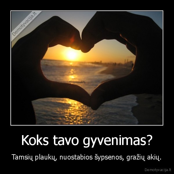 Koks tavo gyvenimas?