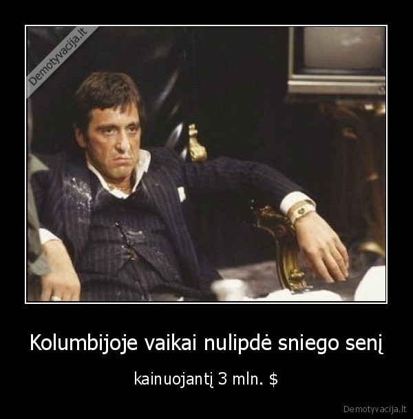 kolumbija,vaikai,sniego, senis