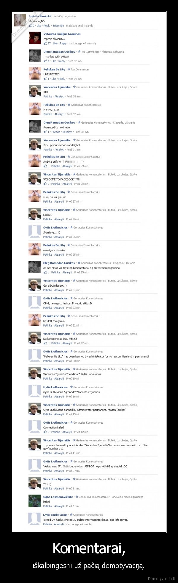 man, patinka, komentuoti