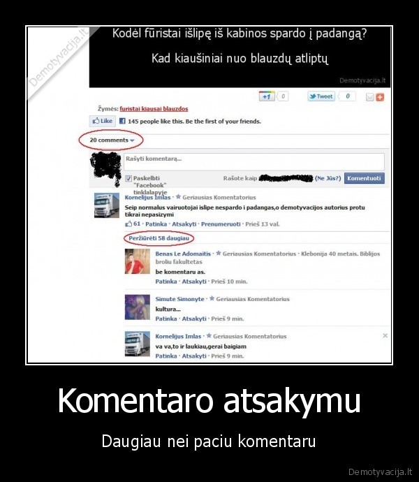 komentarai