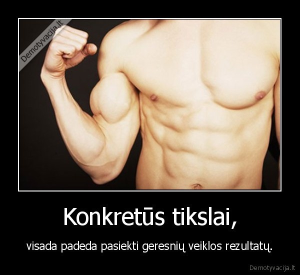 Konkretūs tikslai,