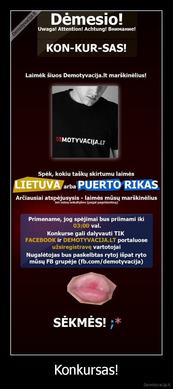 Konkursas!