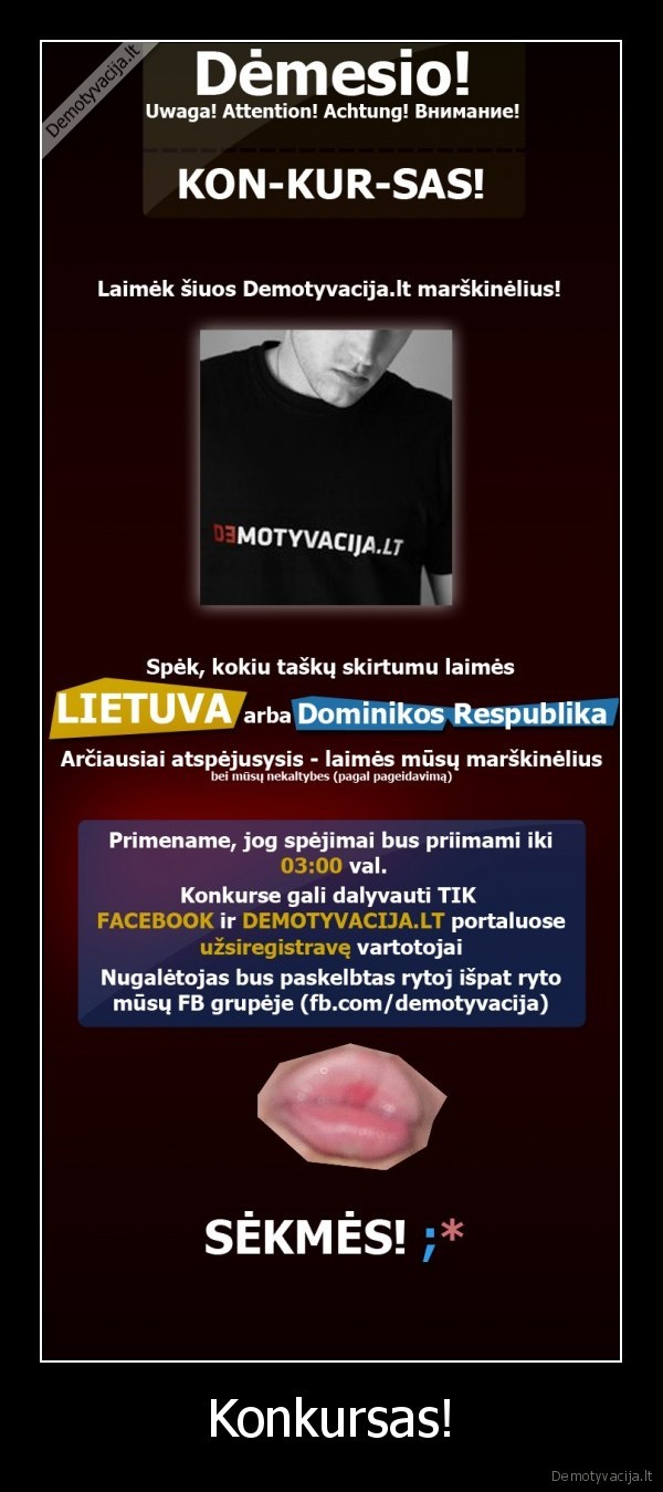 Konkursas!
