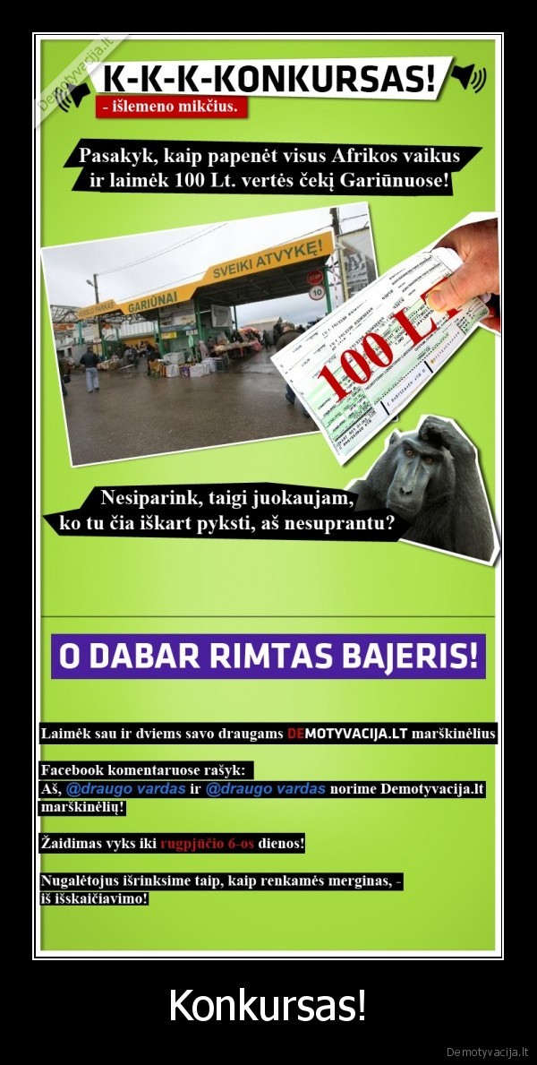 Konkursas!