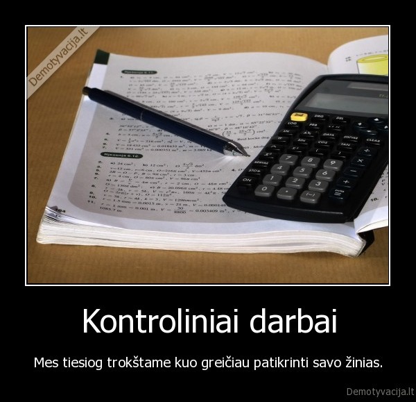 Kontroliniai darbai