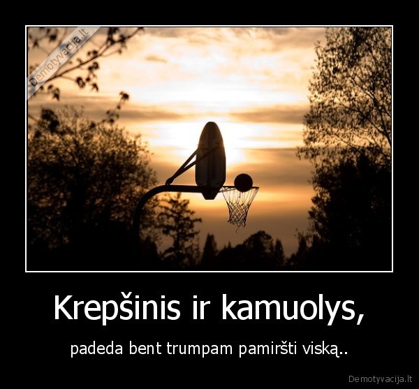 Krepšinis ir kamuolys,