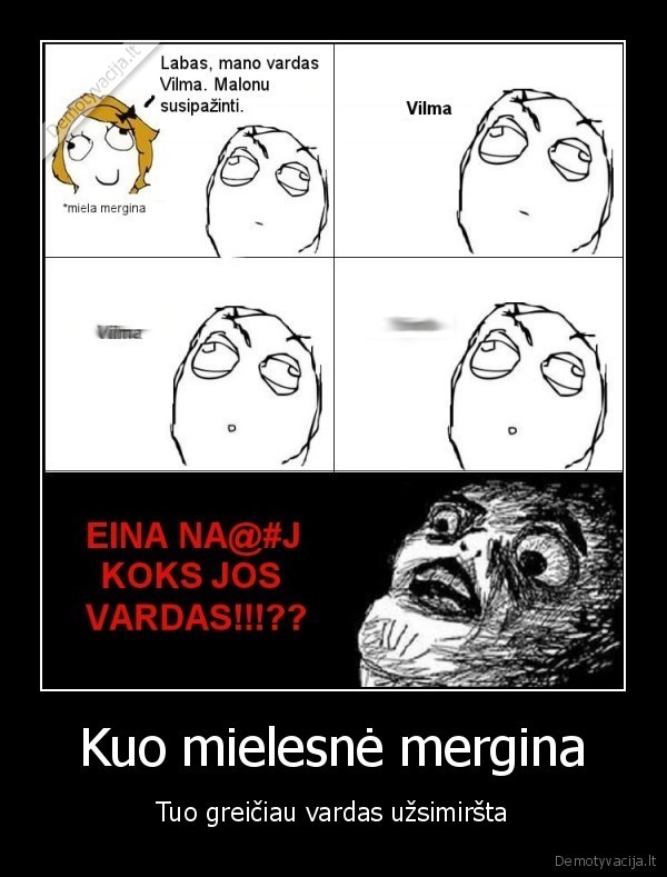 Kuo mielesnė mergina
