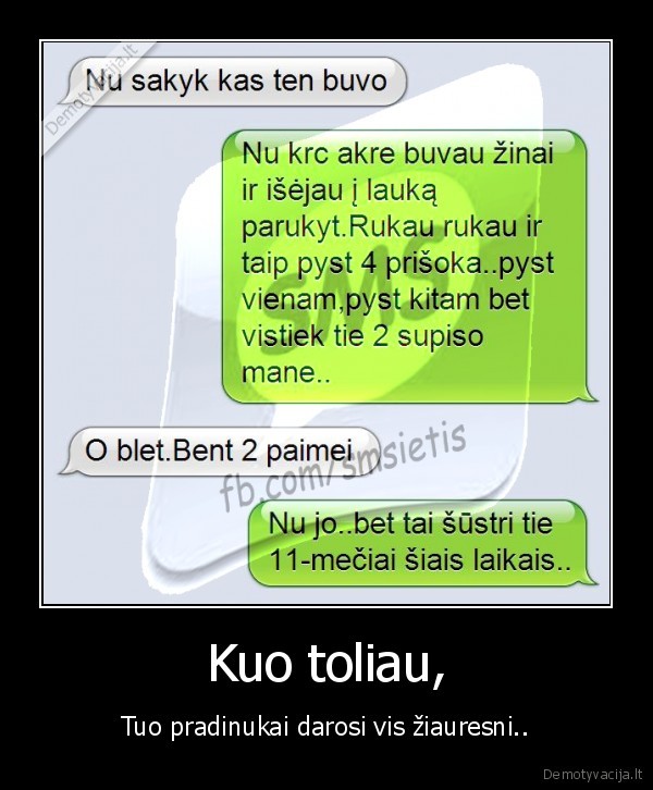 Kuo toliau,