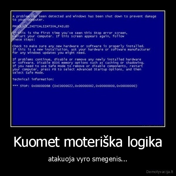 Kuomet moteriška logika