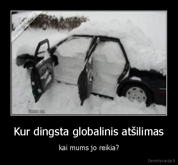 Kur dingsta globalinis atšilimas