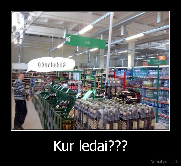 Kur ledai???