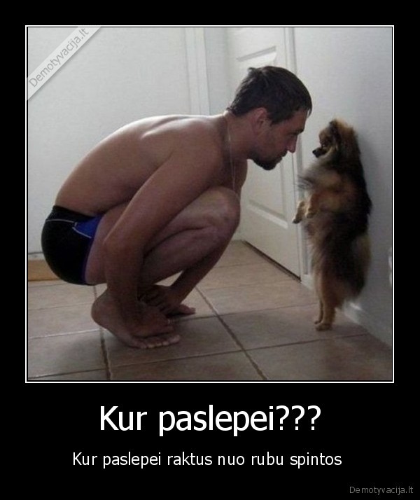 Kur paslepei???