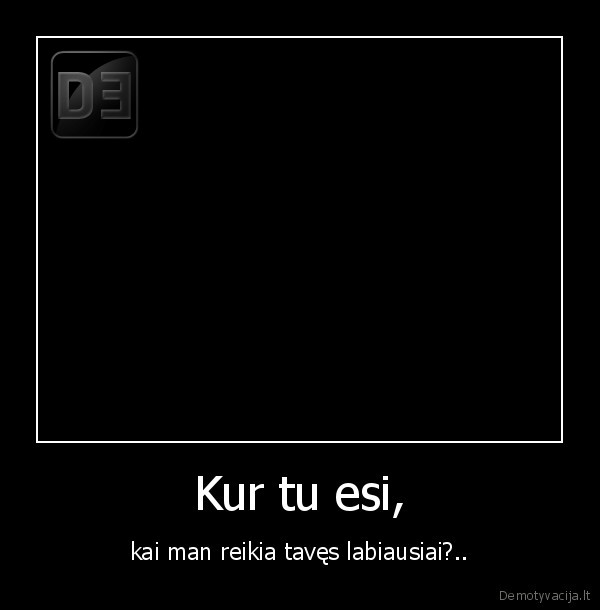 Kur tu esi,