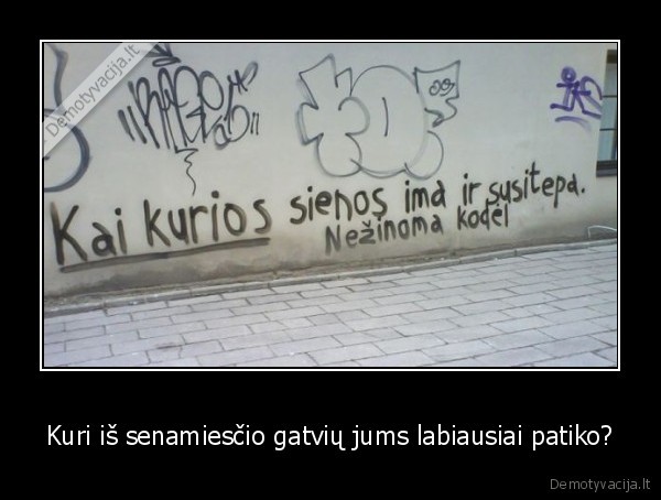 Kuri iš senamiesčio gatvių jums labiausiai patiko?