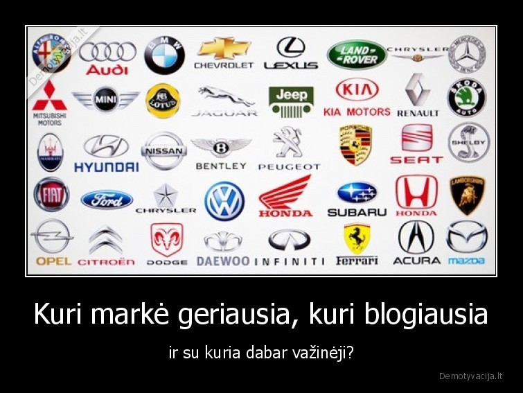 masinos,marke,geriausia,audi,blogiausia,bmw