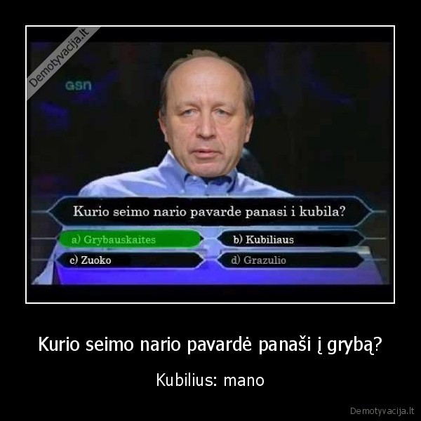 kubilius, durnas