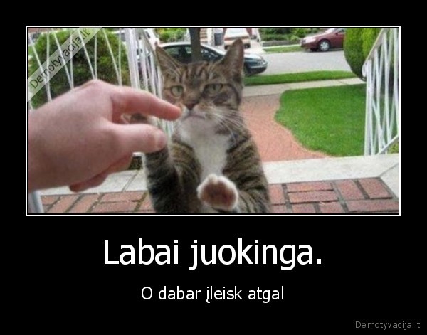 Labai juokinga.
