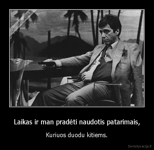 Laikas ir man pradėti naudotis patarimais,